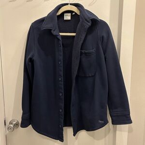 TNA Cozy Sweatfleece Boyfriend Fit Button Up